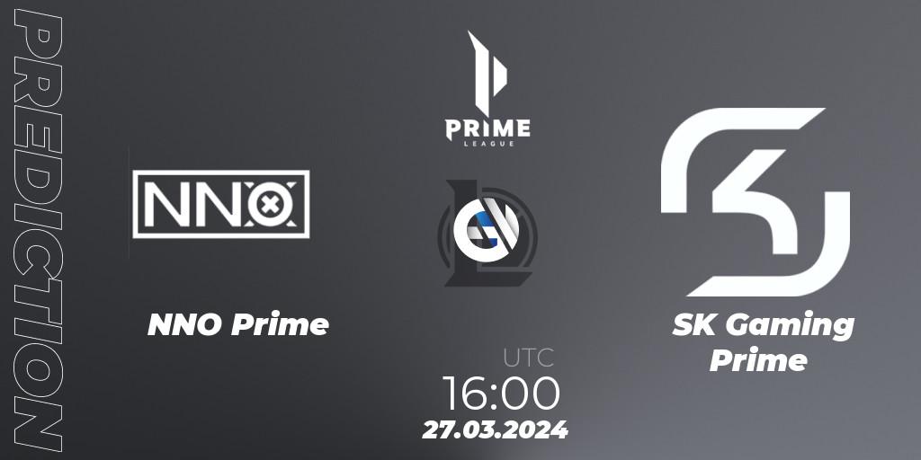 NNO Prime - SK Gaming Prime: ennuste. 27.03.24, LoL, Prime League 2024 Spring 1st Division Playoffs