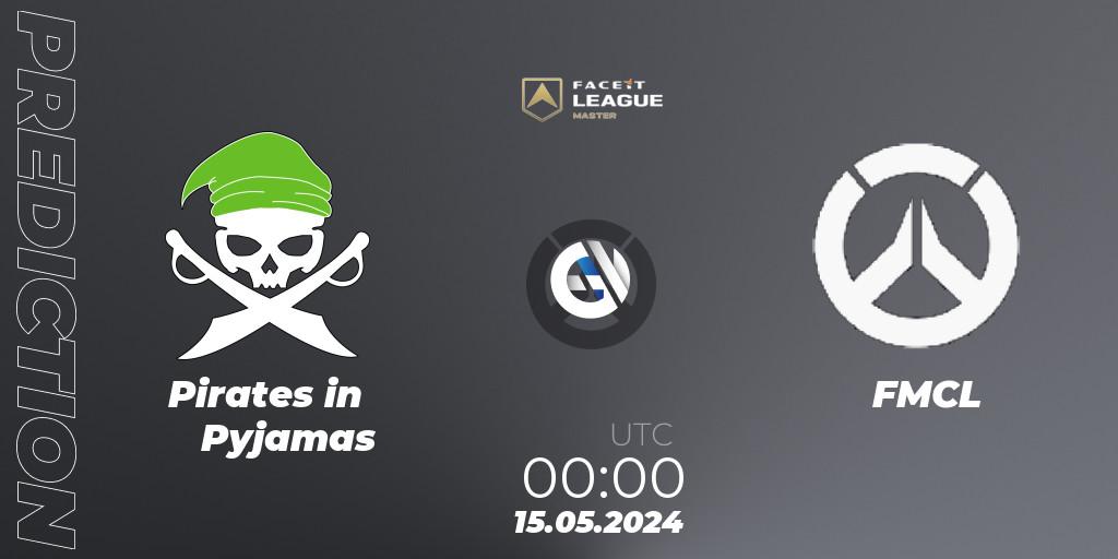 Pirates in Pyjamas - FMCL: ennuste. 15.05.2024 at 00:00, Overwatch, FACEIT League Season 1 - NA Master Road to EWC