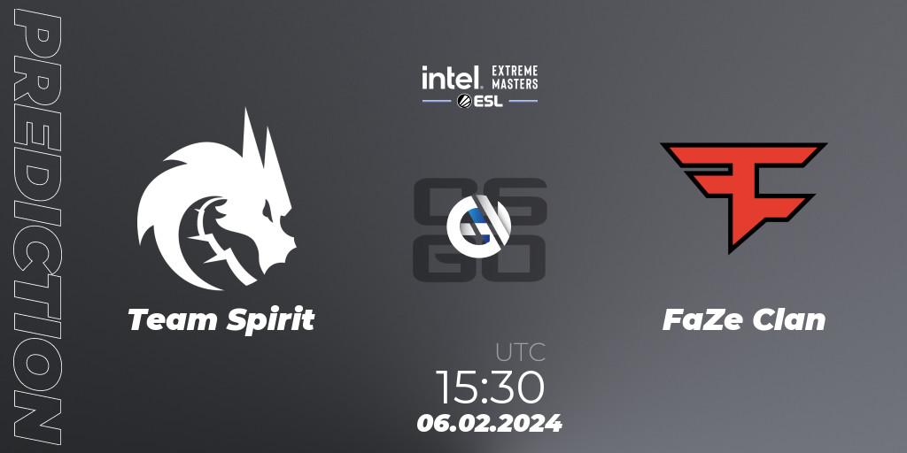 Team Spirit - FaZe Clan: ennuste. 06.02.24, CS2 (CS:GO), IEM Katowice 2024