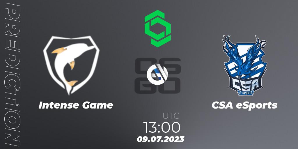Intense Game - CSA eSports: ennuste. 09.07.2023 at 13:00, Counter-Strike (CS2), CCT South America Series #8: Closed Qualifier