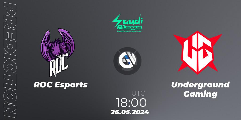 ROC Esports - Underground Gaming: ennuste. 26.05.2024 at 18:00, Overwatch, Saudi eLeague 2024 - Major 2 Phase 2