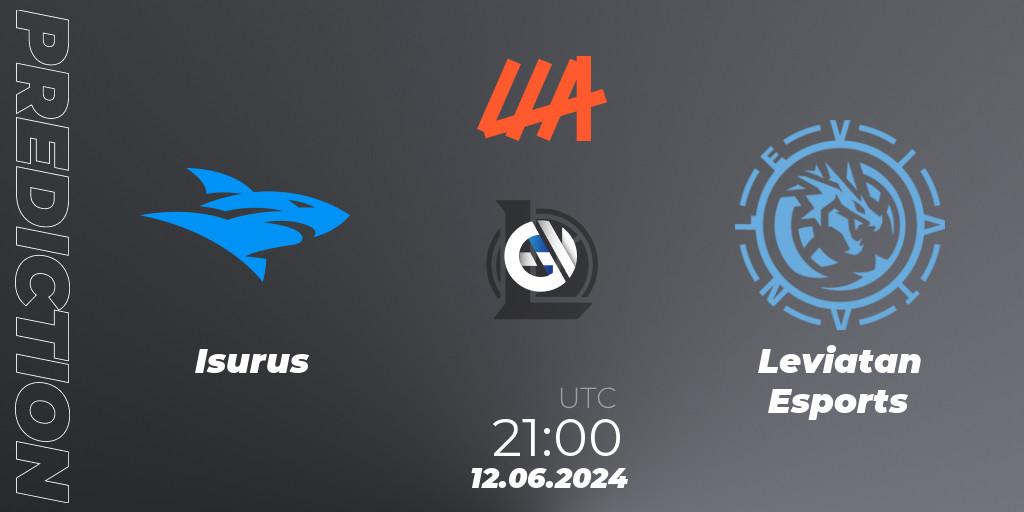 Isurus - Leviatan Esports: ennuste. 12.06.2024 at 21:00, LoL, LLA Closing 2024 - Group Stage