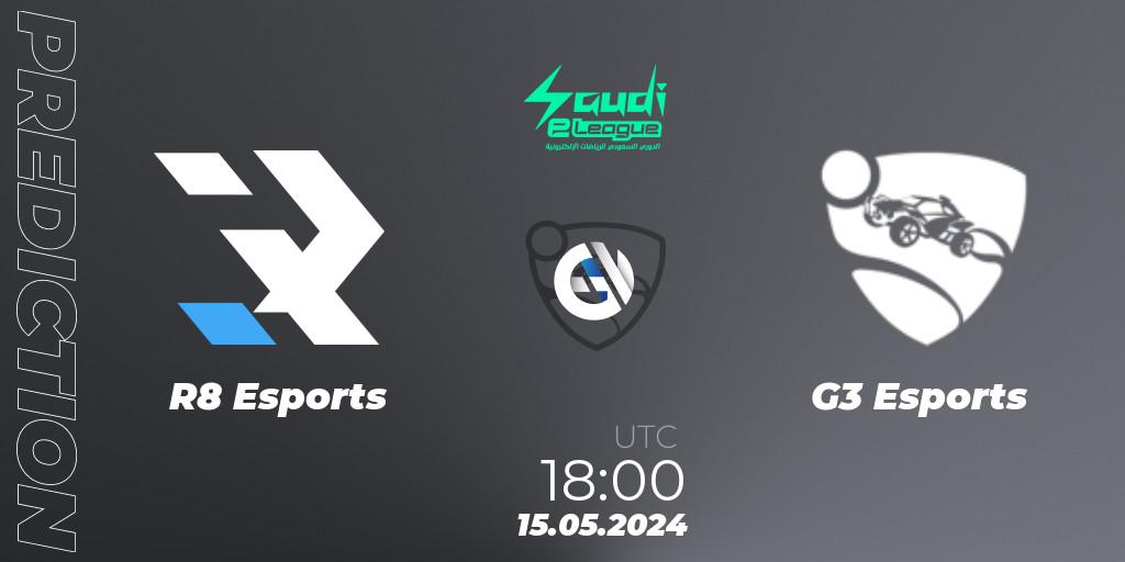 R8 Esports - G3 Esports: ennuste. 15.05.2024 at 18:00, Rocket League, Saudi eLeague 2024 - Major 2: Online Major Phase 1
