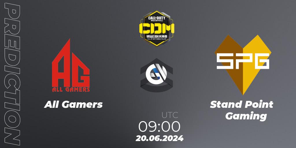All Gamers - Stand Point Gaming: ennuste. 04.07.2024 at 09:00, Call of Duty, China Masters 2024 S8: Regular Season