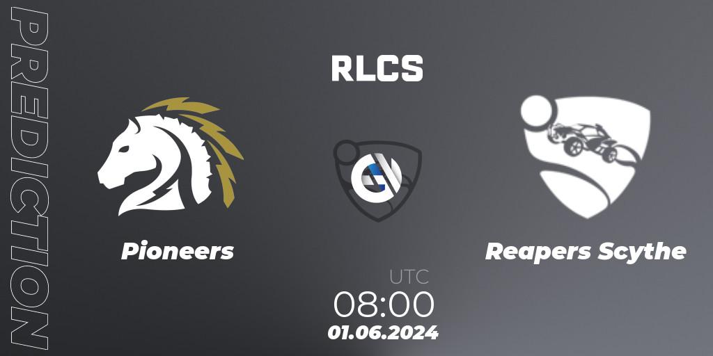 Pioneers - Reapers Scythe: ennuste. 01.06.2024 at 08:00, Rocket League, RLCS 2024 - Major 2: OCE Open Qualifier 6