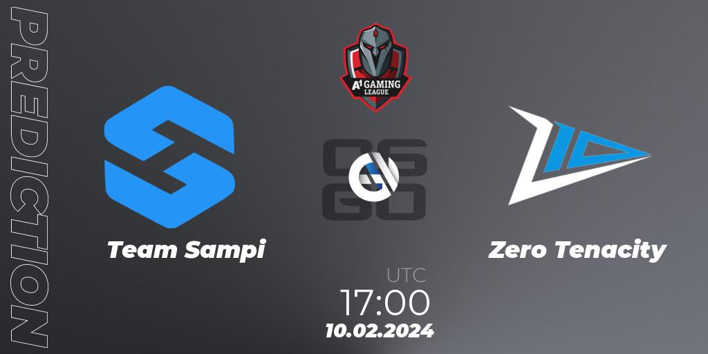 Team Sampi - Zero Tenacity: ennuste. 10.02.24, CS2 (CS:GO), A1 Gaming League Season 8