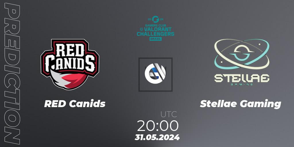 RED Canids - Stellae Gaming: ennuste. 31.05.2024 at 20:00, VALORANT, VALORANT Challengers 2024 Brazil: Split 2