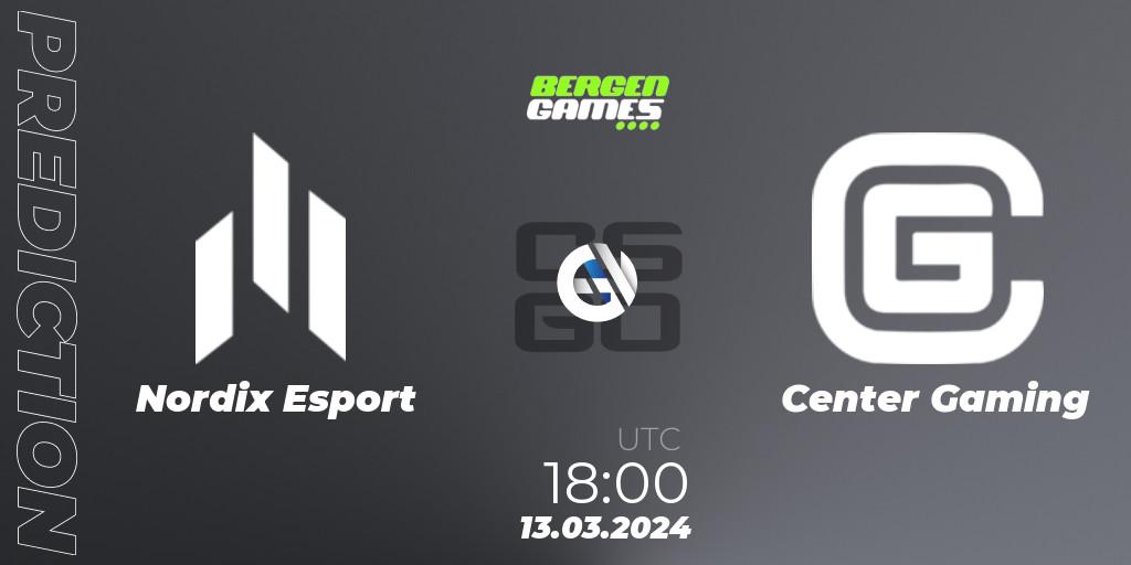 Nordix Esport - Center Gaming: ennuste. 13.03.24, CS2 (CS:GO), Bergen Games 2024: Online Stage