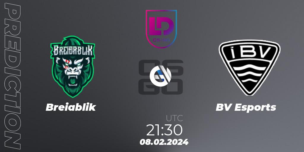 Breiðablik - ÍBV Esports: ennuste. 08.02.2024 at 19:30, Counter-Strike (CS2), Icelandic Esports League Season 8: Regular Season