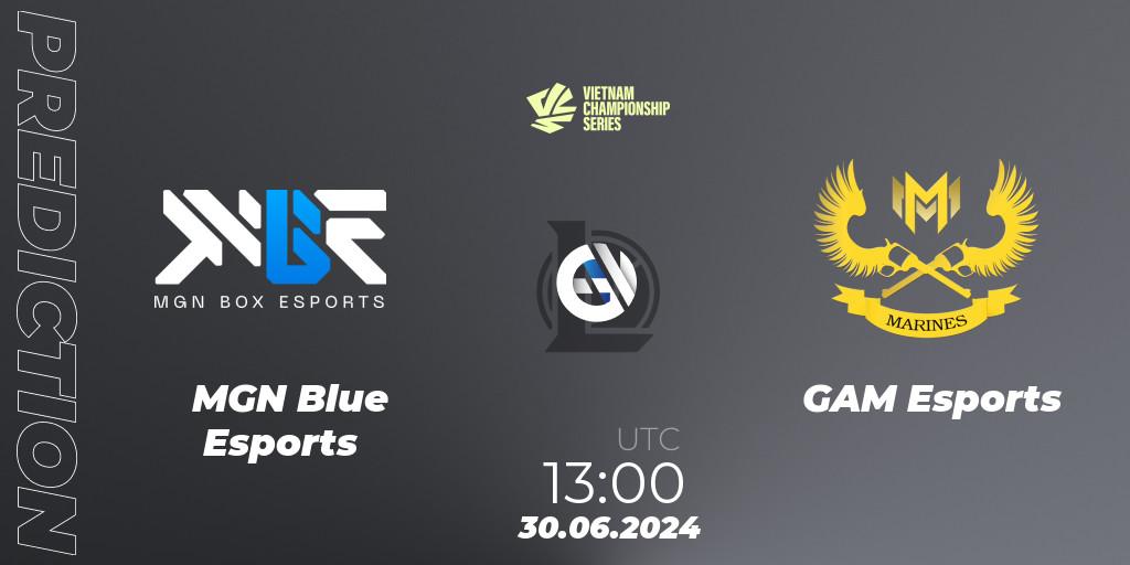 MGN Blue Esports - GAM Esports: ennuste. 30.06.2024 at 13:00, LoL, VCS Summer 2024 - Group Stage