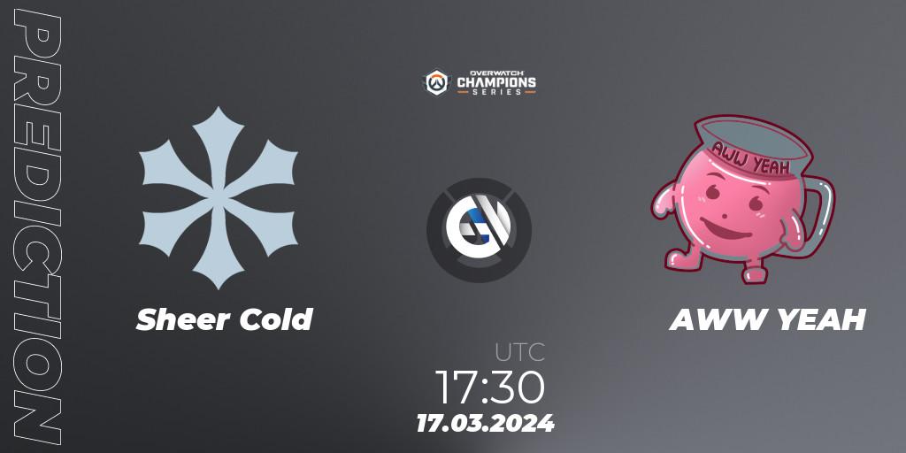 Sheer Cold - AWW YEAH: ennuste. 17.03.2024 at 17:30, Overwatch, Overwatch Champions Series 2024 - EMEA Stage 1 Group Stage