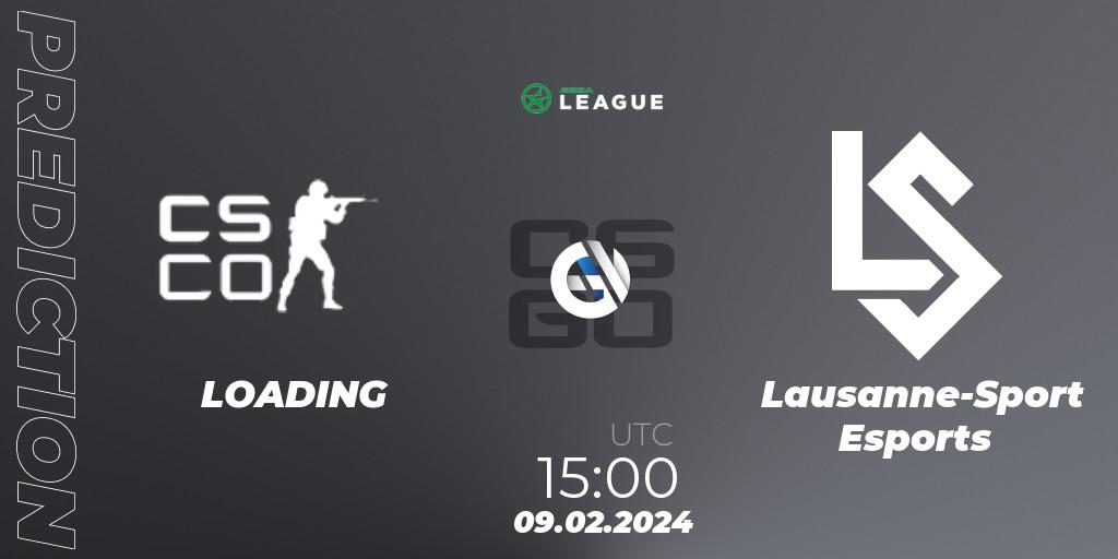 LOADING - Lausanne-Sport Esports: ennuste. 09.02.2024 at 15:00, Counter-Strike (CS2), ESEA Season 48: Advanced Division - Europe
