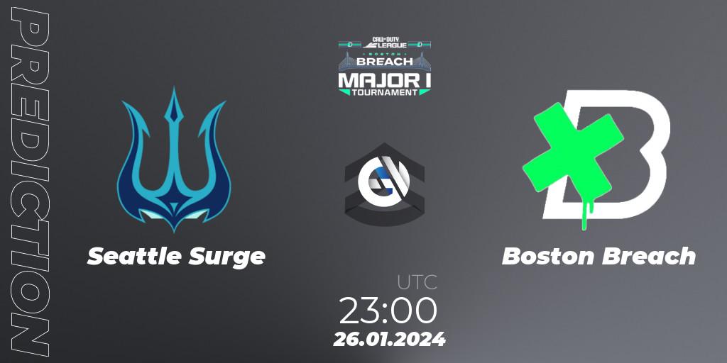 Seattle Surge - Boston Breach: ennuste. 26.01.2024 at 23:00, Call of Duty, Call of Duty League 2024: Stage 1 Major