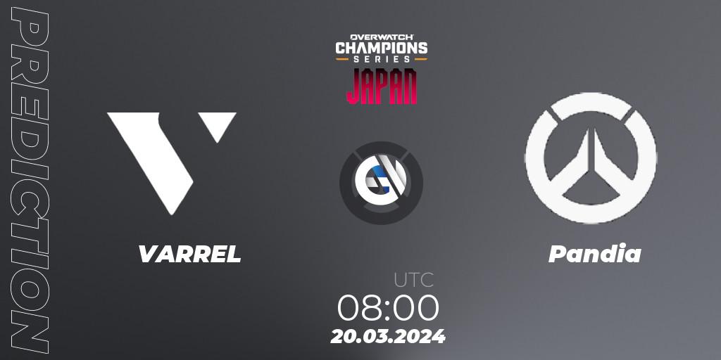 VARREL - Pandia: ennuste. 20.03.2024 at 09:00, Overwatch, Overwatch Champions Series 2024 - Stage 1 Japan