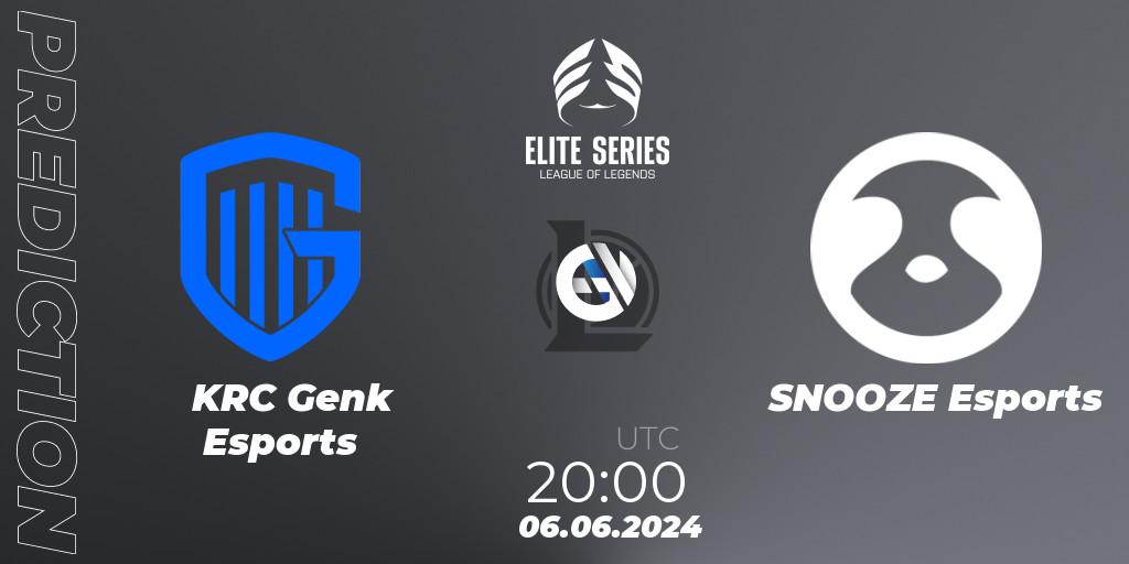 KRC Genk Esports - SNOOZE Esports: ennuste. 06.06.2024 at 20:00, LoL, Elite Series Summer 2024