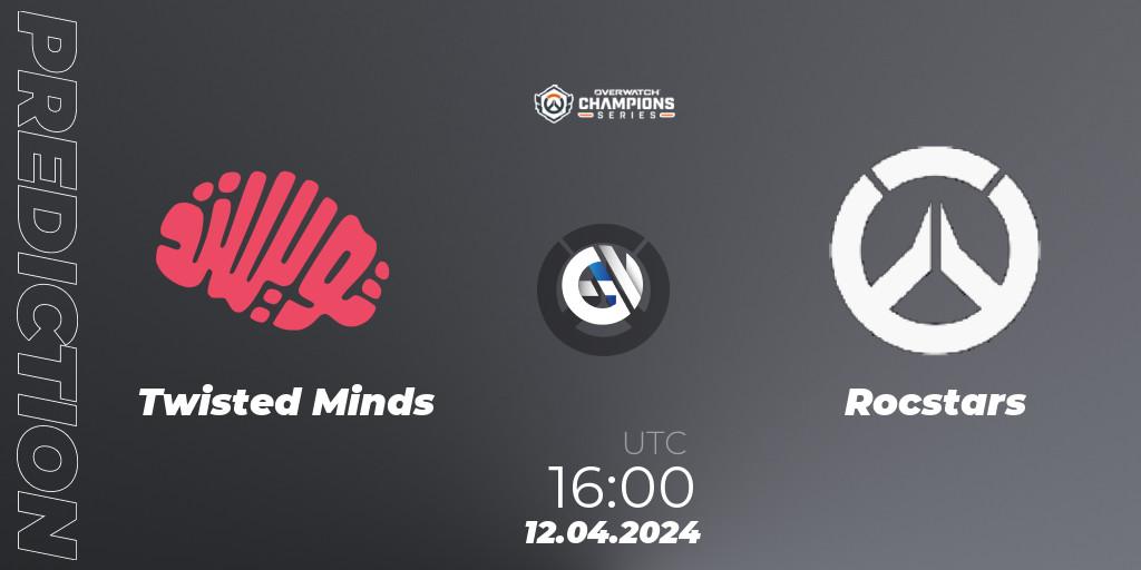 Twisted Minds - Rocstars: ennuste. 12.04.2024 at 16:00, Overwatch, Overwatch Champions Series 2024 - EMEA Stage 2 Group Stage