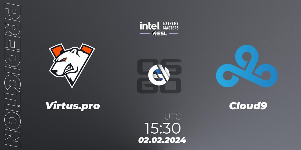 Virtus.pro - Cloud9: ennuste. 02.02.24, CS2 (CS:GO), IEM Katowice 2024 Play-in