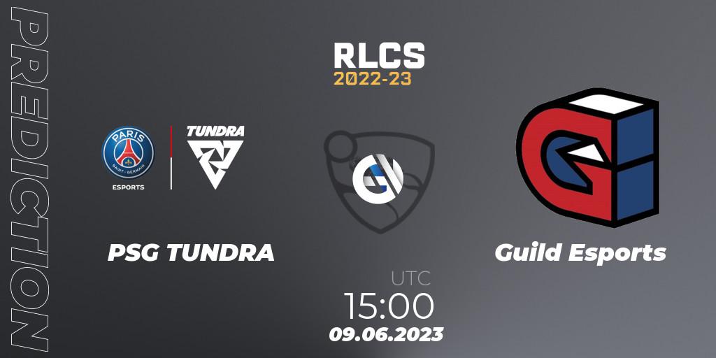 PSG TUNDRA - Guild Esports: ennuste. 09.06.2023 at 15:00, Rocket League, RLCS 2022-23 - Spring: Europe Regional 3 - Spring Invitational