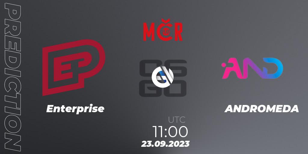 Enterprise - ANDROMEDA: ennuste. 23.09.2023 at 11:00, Counter-Strike (CS2), Tipsport Cup Prague Fall 2023: Closed Qualifier