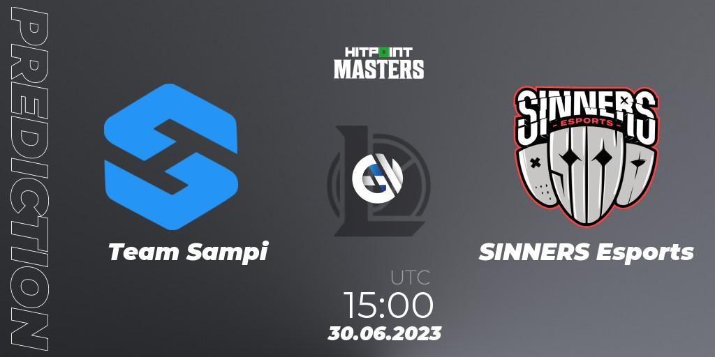 Team Sampi - SINNERS Esports: ennuste. 30.06.23, LoL, Hitpoint Masters Summer 2023 - Group Stage