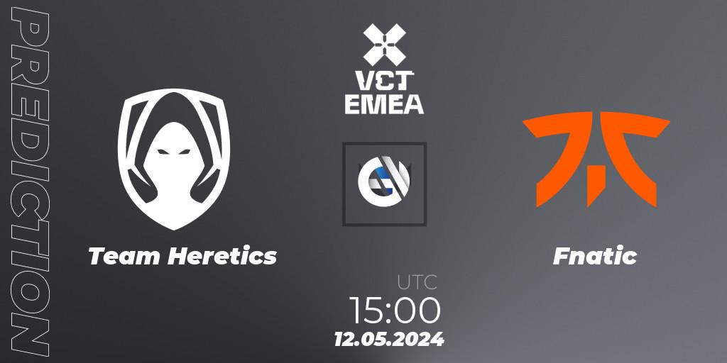 Team Heretics - Fnatic: ennuste. 12.05.2024 at 15:00, VALORANT, VCT 2024: EMEA Stage 1