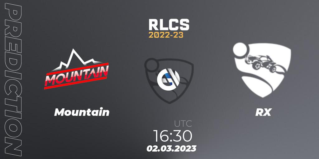 Mountain - RX: ennuste. 02.03.23, Rocket League, RLCS 2022-23 - Winter: Middle East and North Africa Regional 3 - Winter Invitational