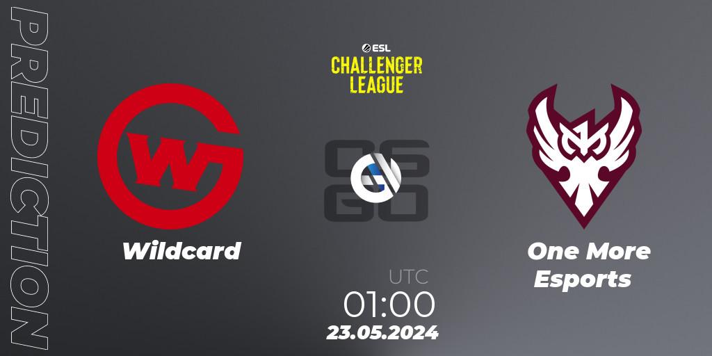 Wildcard - One More Esports: ennuste. 23.05.2024 at 02:00, Counter-Strike (CS2), ESL Challenger League Season 47: North America