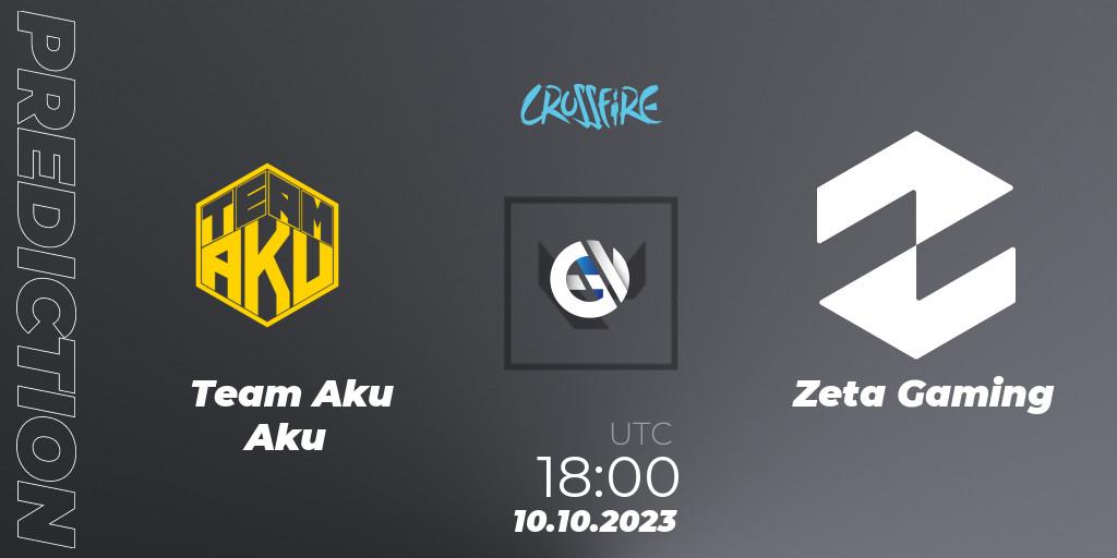 Team Aku Aku - Zeta Gaming: ennuste. 10.10.2023 at 17:00, VALORANT, LVP - Crossfire Cup 2023: Contenders #1