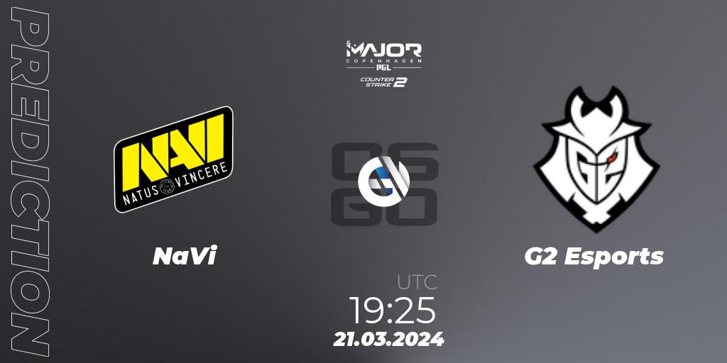 NaVi - G2 Esports: ennuste. 21.03.24, CS2 (CS:GO), PGL CS2 Major Copenhagen 2024