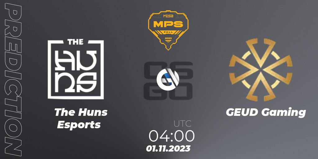 The Huns Esports - GEUD Gaming: ennuste. 01.11.2023 at 04:00, Counter-Strike (CS2), MESA Pro Series: Fall 2023
