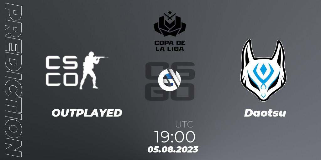 OUTPLAYED - Daotsu: ennuste. 07.08.2023 at 00:00, Counter-Strike (CS2), La Copa de La Liga 2023