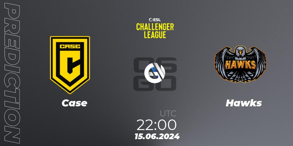 Case - Hawks: ennuste. 15.06.2024 at 22:00, Counter-Strike (CS2), ESL Challenger League Season 47 Relegation: South America