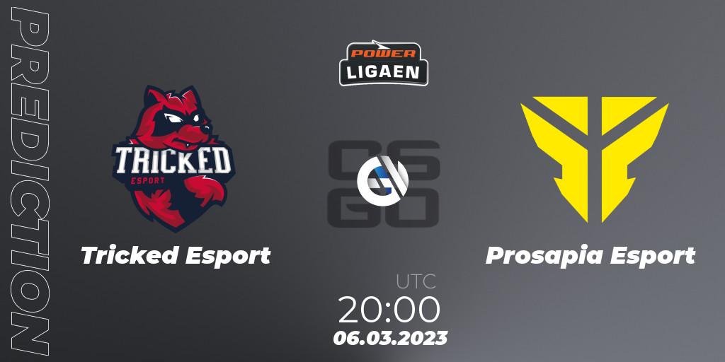 Tricked Esport - Prosapia Esport: ennuste. 06.03.2023 at 20:00, Counter-Strike (CS2), Dust2.dk Ligaen Season 22