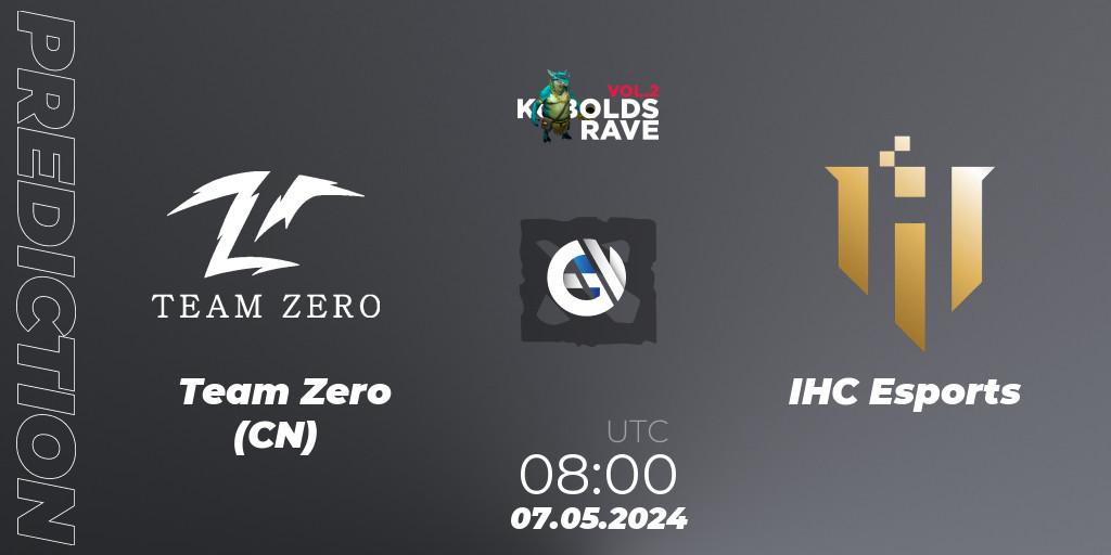 Team Zero (CN) - IHC Esports: ennuste. 07.05.2024 at 08:40, Dota 2, Cringe Station Kobolds Rave 2