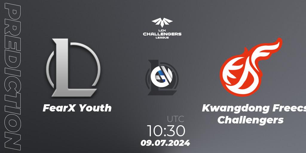FearX Youth - Kwangdong Freecs Challengers: ennuste. 09.07.2024 at 10:30, LoL, LCK Challengers League 2024 Summer - Group Stage
