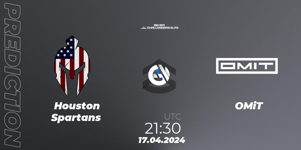 Houston Spartans - OMiT: ennuste. 17.04.2024 at 21:30, Call of Duty, Call of Duty Challengers 2024 - Elite 2: NA