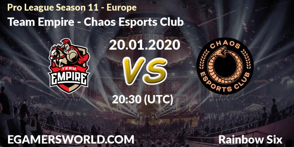 Team Empire VS Chaos Esports Club