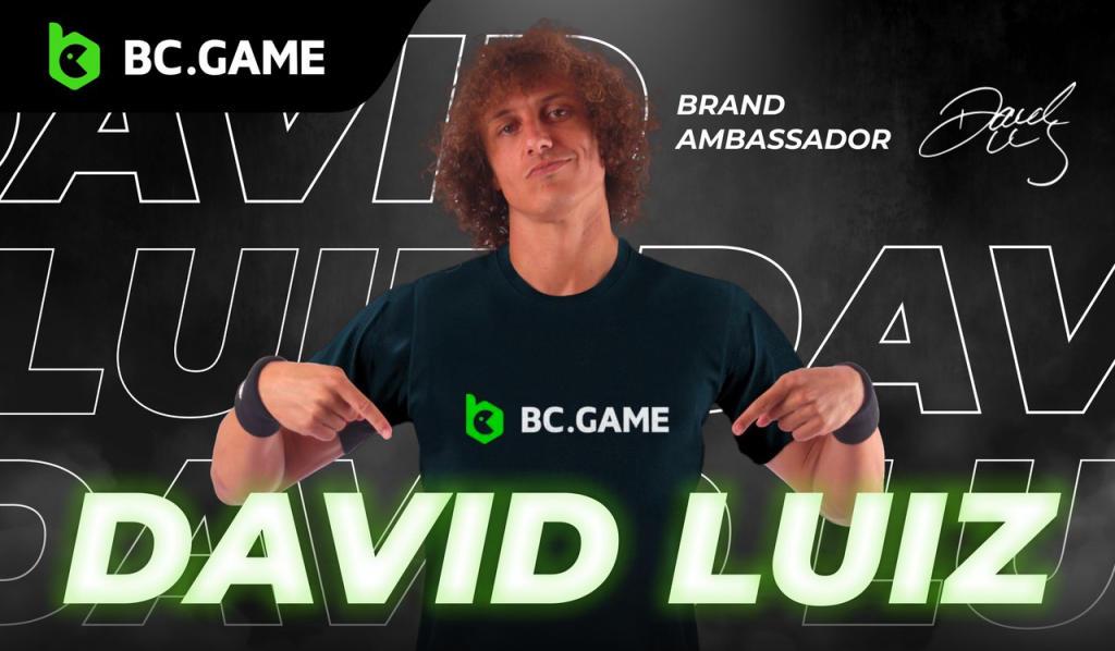 David Luiz on nyt BC.GAME:n lähettiläs