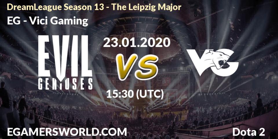EG - Vici Gaming: ennuste. 23.01.20, Dota 2, DreamLeague Season 13 - The Leipzig Major