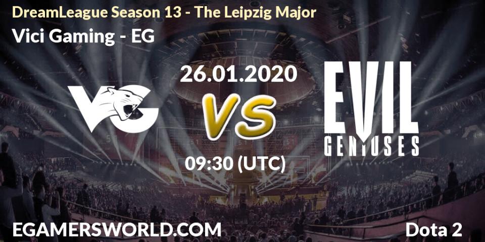 Vici Gaming - EG: ennuste. 26.01.20, Dota 2, DreamLeague Season 13 - The Leipzig Major