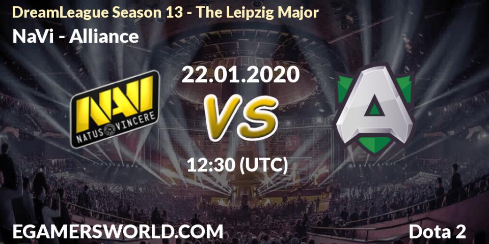 NaVi - Alliance: ennuste. 22.01.20, Dota 2, DreamLeague Season 13 - The Leipzig Major