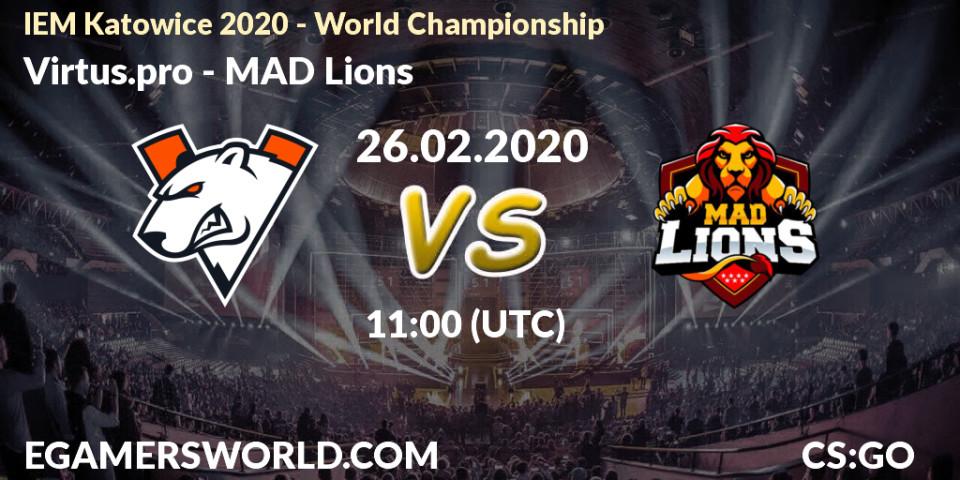 Virtus.pro - MAD Lions: ennuste. 26.02.20, CS2 (CS:GO), IEM Katowice 2020 