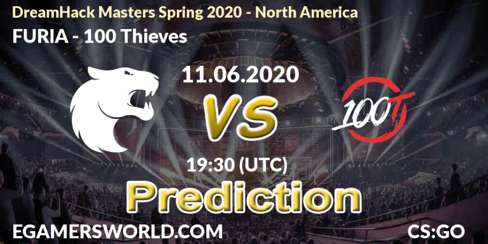 FURIA - 100 Thieves: ennuste. 11.06.20, CS2 (CS:GO), DreamHack Masters Spring 2020 - North America