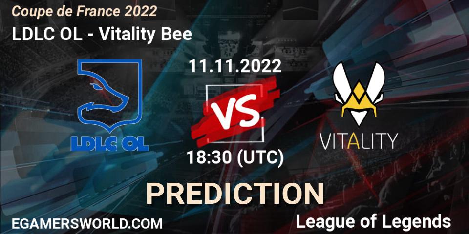 LDLC OL - Vitality Bee: ennuste. 11.11.22, LoL, Coupe de France 2022