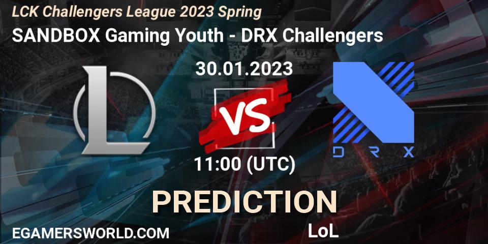 SANDBOX Gaming Youth - DRX Challengers: ennuste. 30.01.23, LoL, LCK Challengers League 2023 Spring