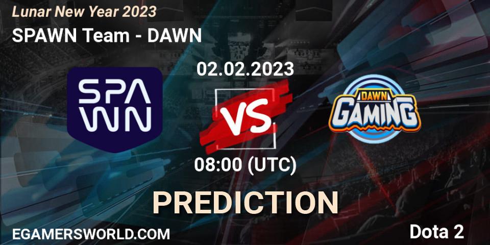 SPAWN Team - DAWN: ennuste. 02.02.23, Dota 2, Lunar New Year 2023