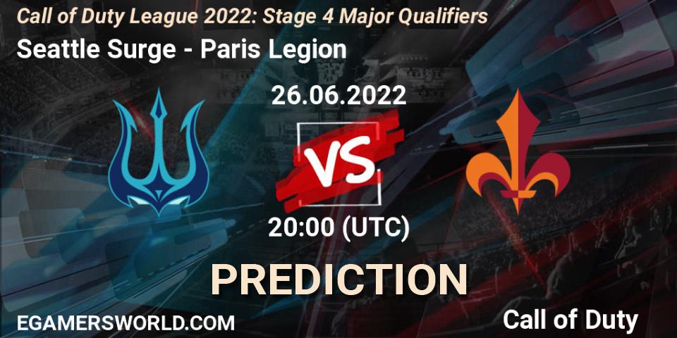 Seattle Surge - Paris Legion: ennuste. 26.06.22, Call of Duty, Call of Duty League 2022: Stage 4
