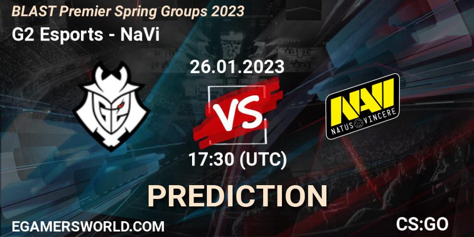 G2 Esports - NaVi: ennuste. 26.01.23, CS2 (CS:GO), BLAST Premier Spring Groups 2023