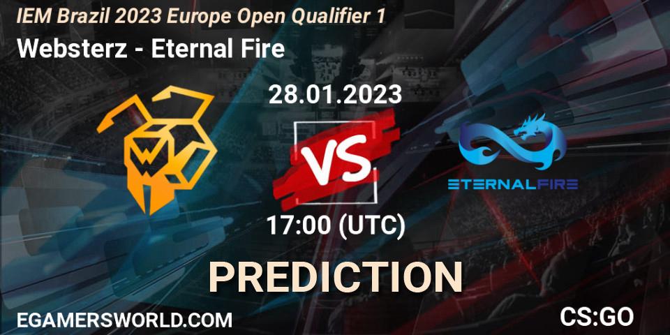 Websterz - Eternal Fire: ennuste. 28.01.23, CS2 (CS:GO), IEM Brazil Rio 2023 Europe Open Qualifier 1