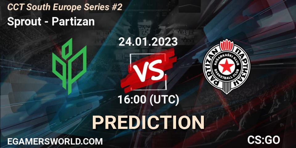 Sprout - Partizan: ennuste. 24.01.23, CS2 (CS:GO), CCT South Europe Series #2